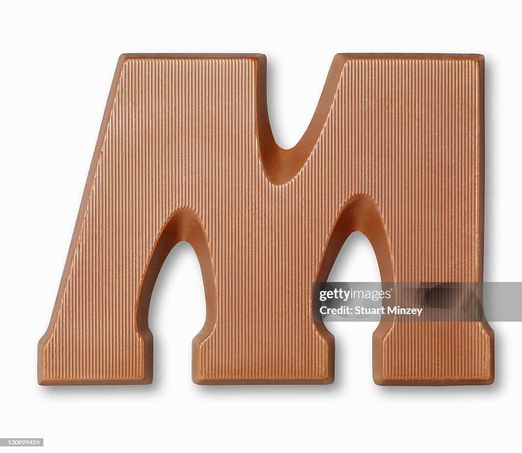 Chocolate letter m