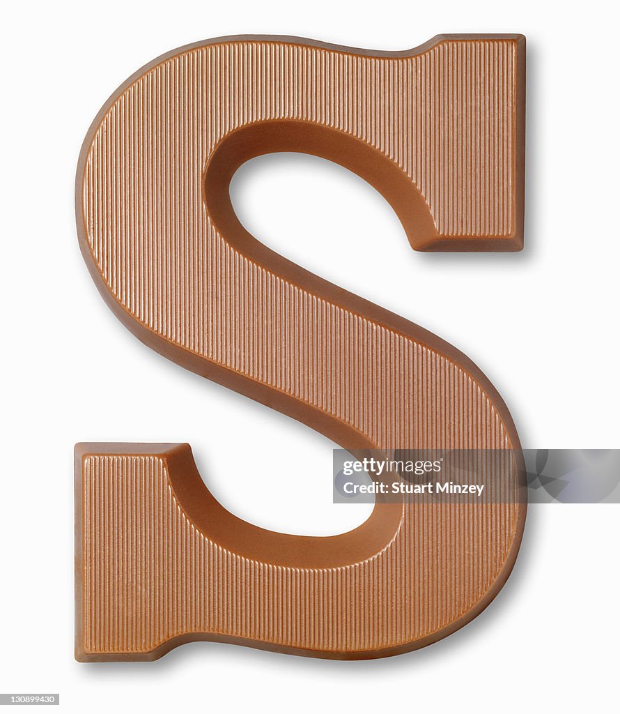 Chocolate letter s