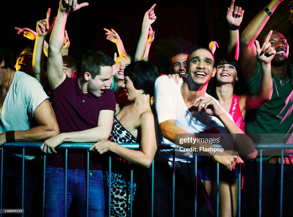 Group of people at a music concert