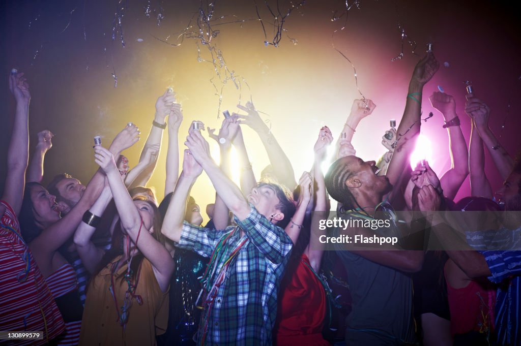 Group of friends celebrating