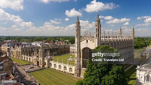 kings college chapel, cambridge, uk - cambridge engeland stockfoto's en -beelden