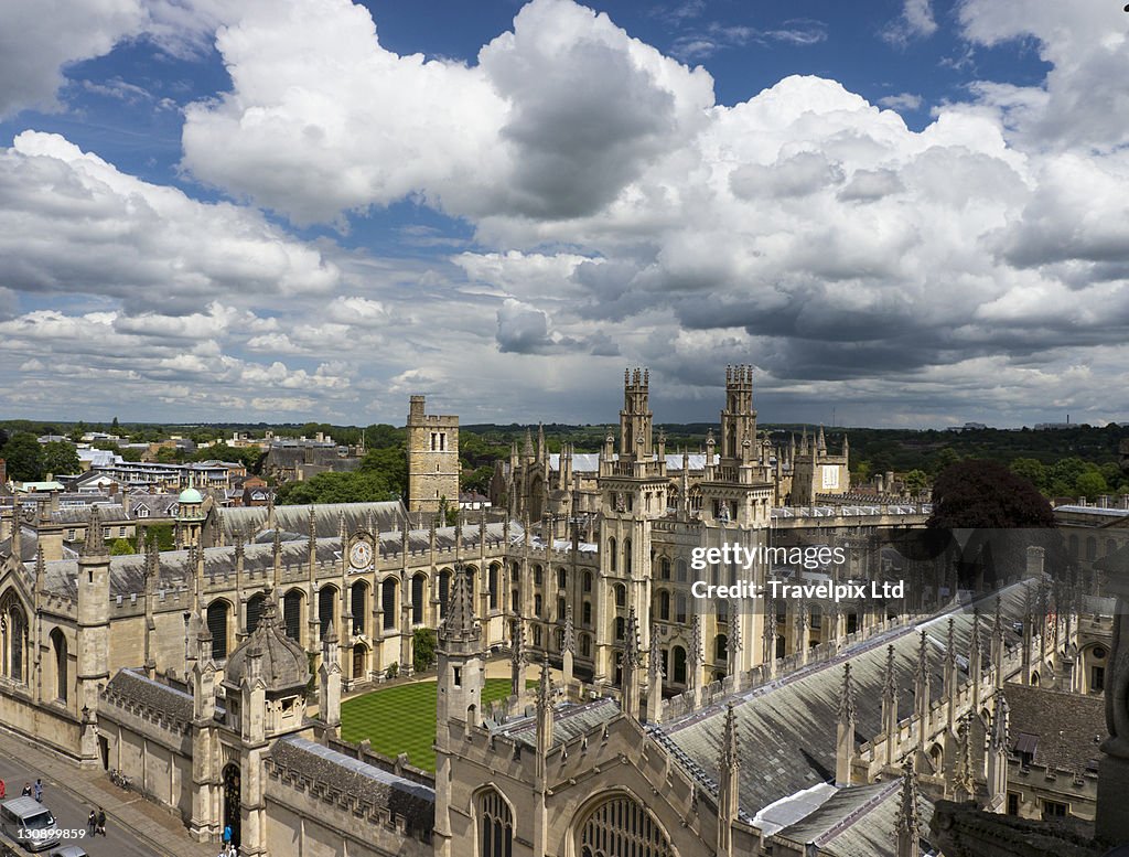 View over Domes and Spires of Oxford,UK