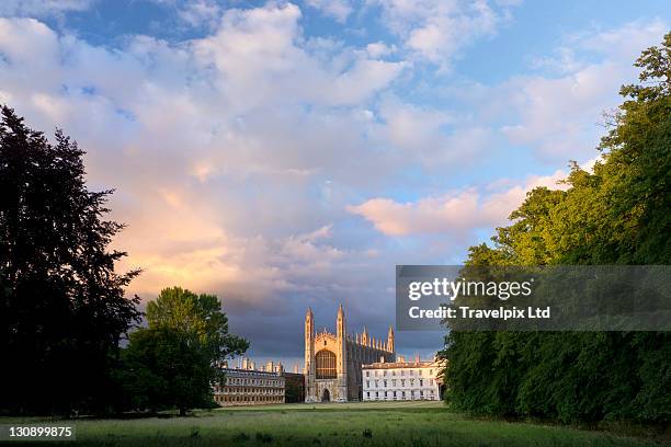 kings college chapel, cambridge, uk - cambridge england stock pictures, royalty-free photos & images