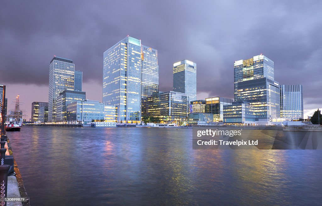Financial district, Canary Wharf,Office buildings,