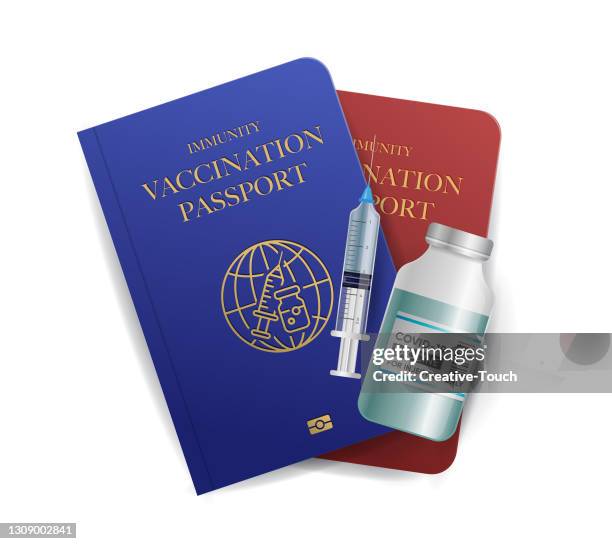 vaccination and immunity passport - antibody testing stock illustrations