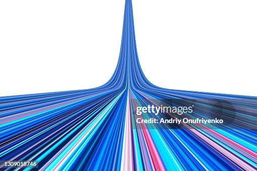 Abstract Multi Colored Striped Ramp Moving Up High-Res Stock Photo ...
