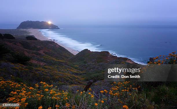 pt. sur lightstation - chaparral - fotografias e filmes do acervo