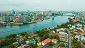 Cityscape and skyline of Lagos Island, Ikoyi, and Victoria Island