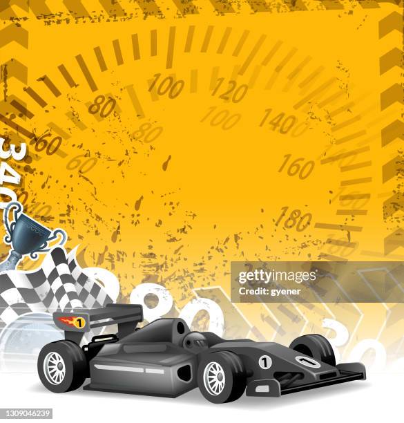 sports race sign - tyre track stock illustrations