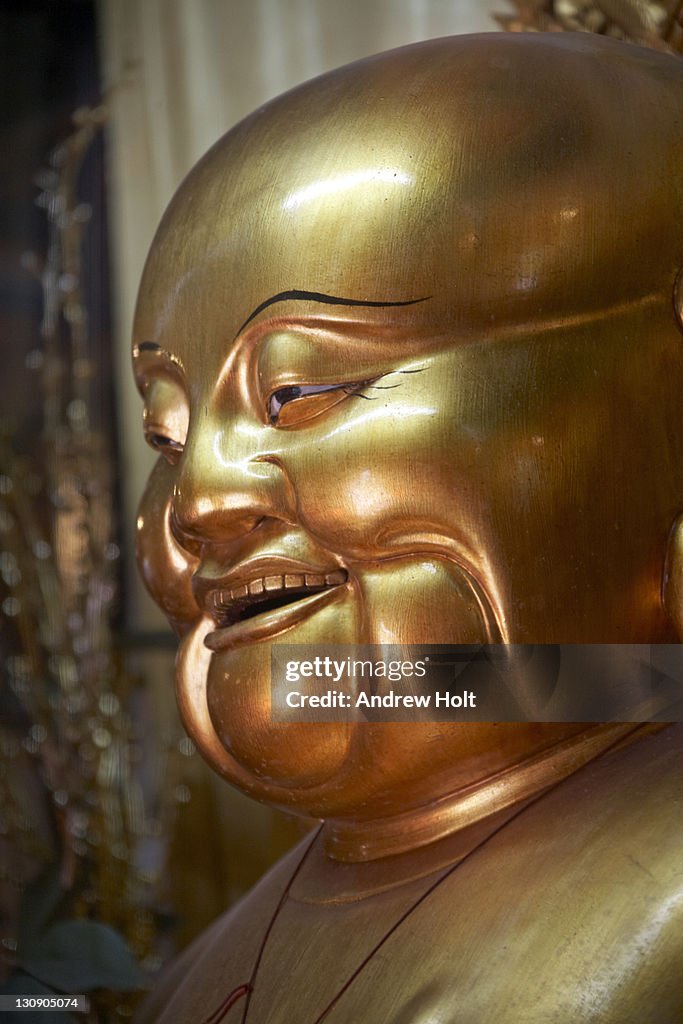 Golden Buddha in Po Lin Monastery Hong Kong