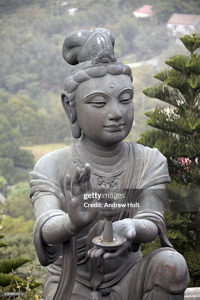 Statue by Tian Tan Buddha