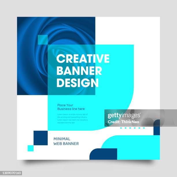 digital marketing social media post and web banner template - corporate business card stock illustrations