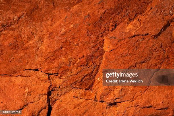 terracotta texture surface. - mars curiosity stock pictures, royalty-free photos & images