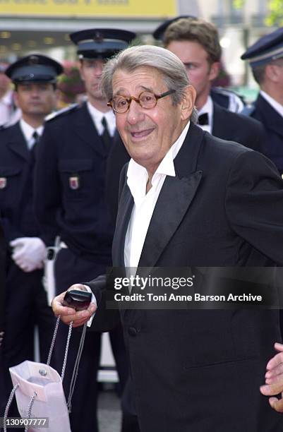 Helmut Newton during Cannes 2002 - "Ararat" Premiere at Palais des Festivals in Cannes, France.