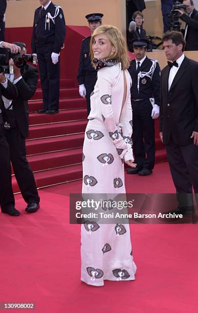 Julie Gayet during Cannes 2002 - "All or Nothing" Premiere at Palais des Festivals in Cannes, France.