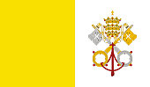 Highly Detailed Flag Of Vatican City Holy See - Vatican City Holy See Flag High Detail - National flag Vatican City Holy See - Vector of Vatican City Holy See flag, EPS, Vector
