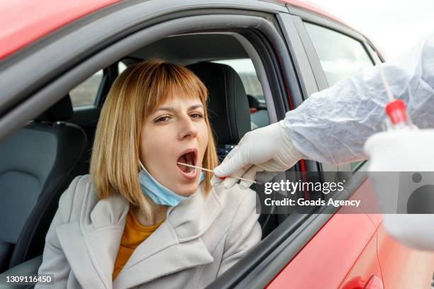 Someone Getting Tested Getting Tested Covid Photos and Premium High Res Pictures - Getty Images