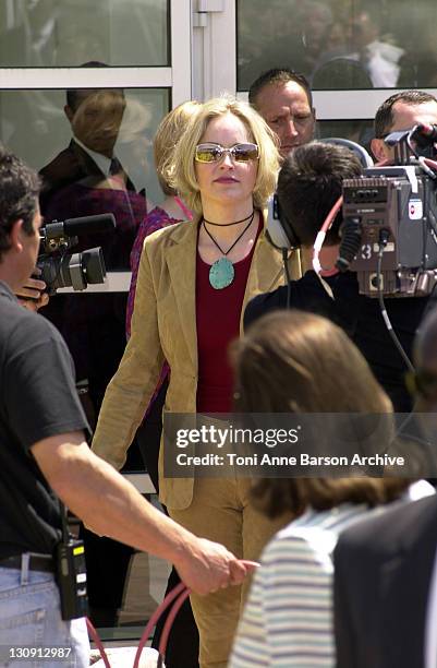 Sharon Stone during Cannes 2002 - "Official Jury" Photo Call at Palais Des Festivals in Cannes, France.