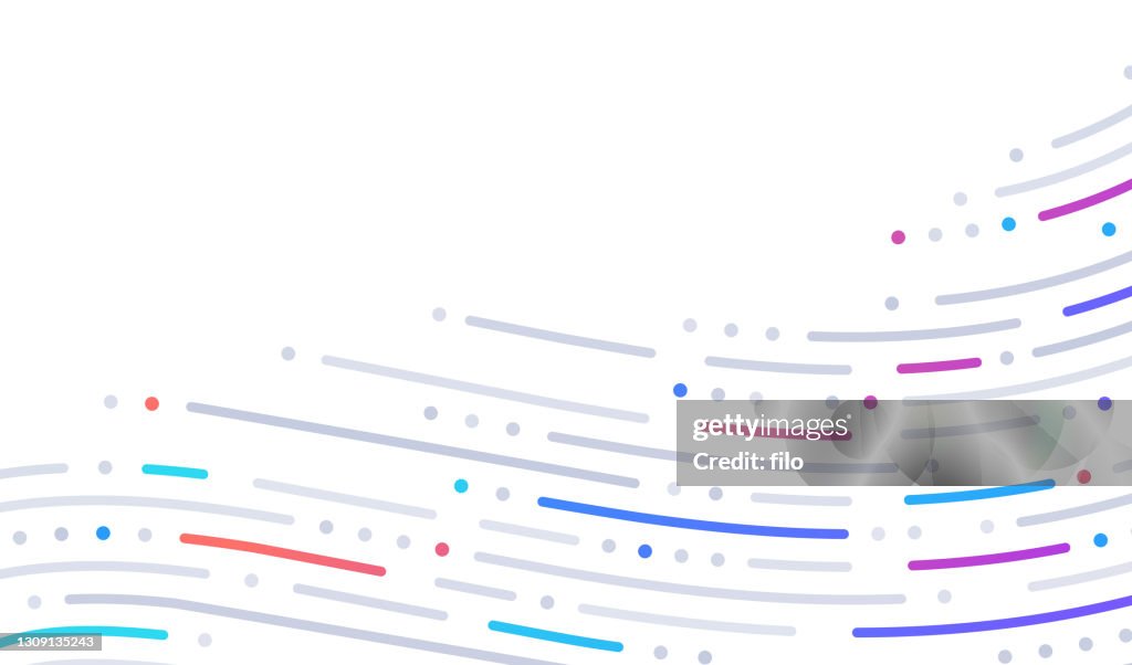 Fond abstrait de technologie de ligne de tiret