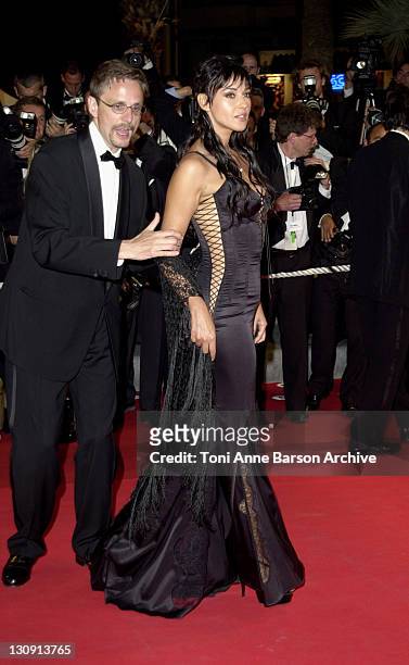 Monica Bellucci during Cannes 2002 - "Irreversible" Premiere at Palais des Festivals in Cannes, France.