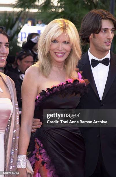 Amanda Lear during Cannes 2002 - "Sweet Sixteen" Premiere at Palais des Festivals in Cannes, France.