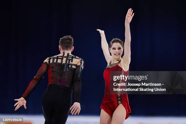 Anastasia Mishina and Aleksandr Galliamov of FSR compete in the Pairs Free Skating during day two of the the ISU World Figure Skating Championships...