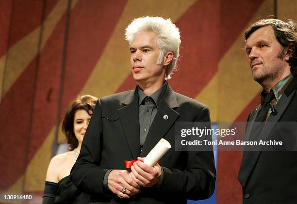 Jim Jarmusch, Winner of Grand Prix Award for "Broken Flowers," and Emir Kusturica