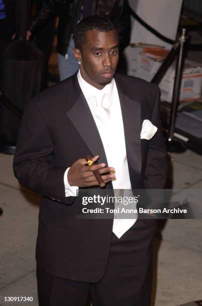 Sean "P. Diddy" Combs during 2002 Vanity Fair Oscar Party Hosted by Graydon Carter - Arrivals at MortonÂ’s Restaurant in Beverly Hills, California,...