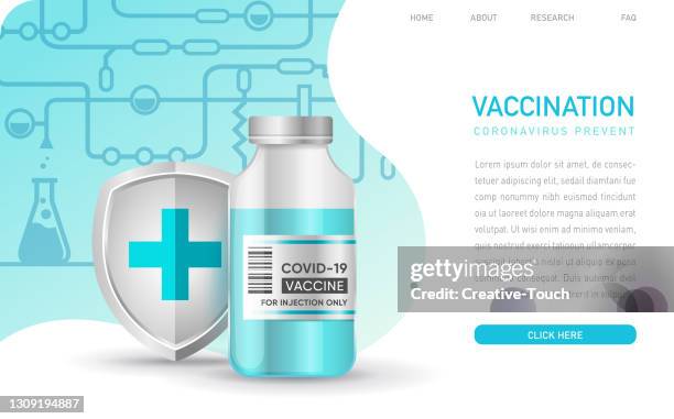 vaccine science and vaccination - boost immune system stock illustrations