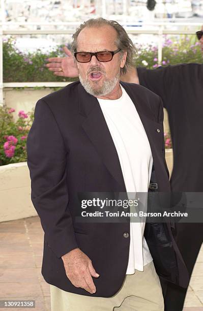 Jack Nicholson during Cannes 2002 - "About Schmidt" Photo Call at Palais des Festivals in Cannes, France.