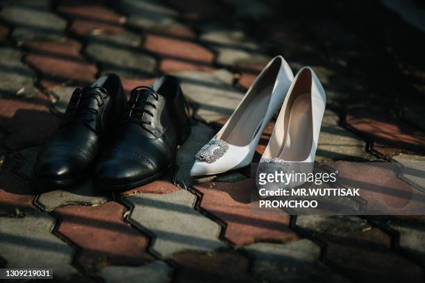 637 Bride And Groom Shoes Stock Photos, High-Res Pictures, And Images -  Getty Images