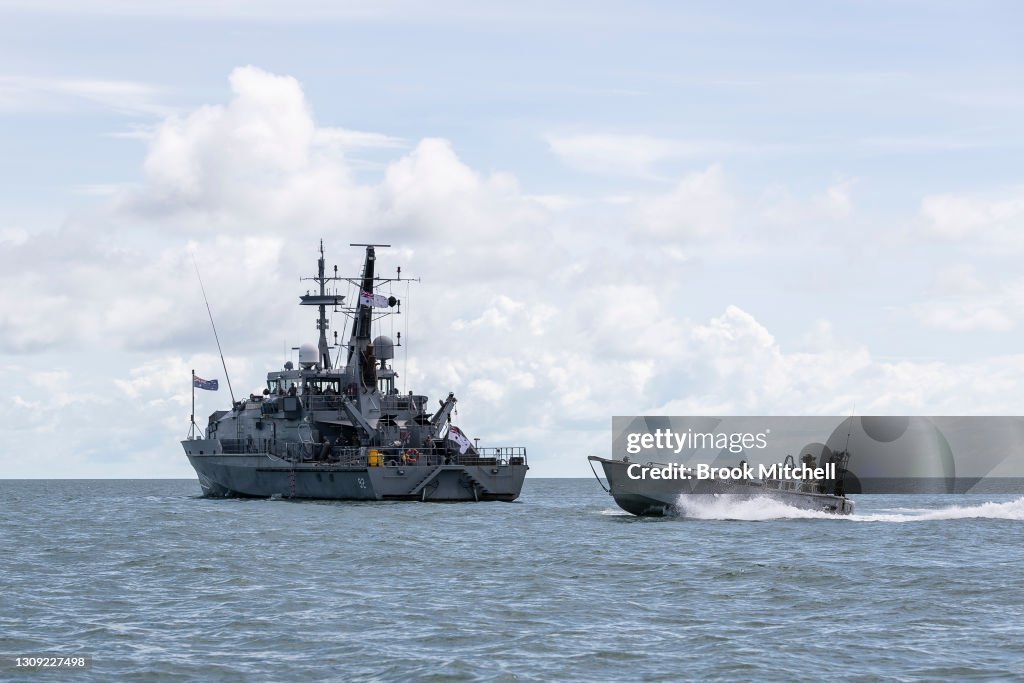 Australian Border Force And Defence Force Patrol Maritime Borders As COVID-19 Outbreak Worsens In Papua New Guinea