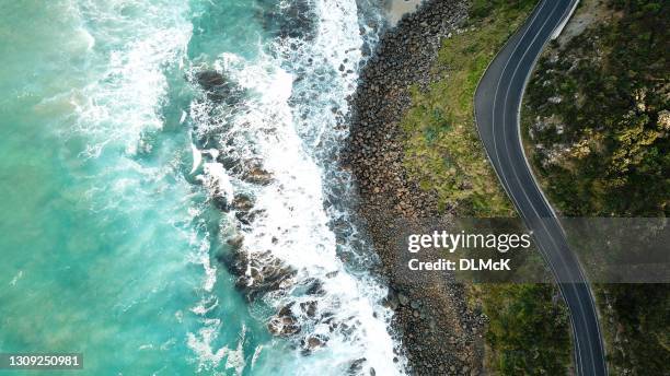 great ocean road - aerial - great ocean road stock pictures, royalty-free photos & images