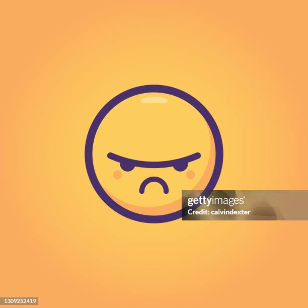 emoticon on orange background - wellness program stock illustrations