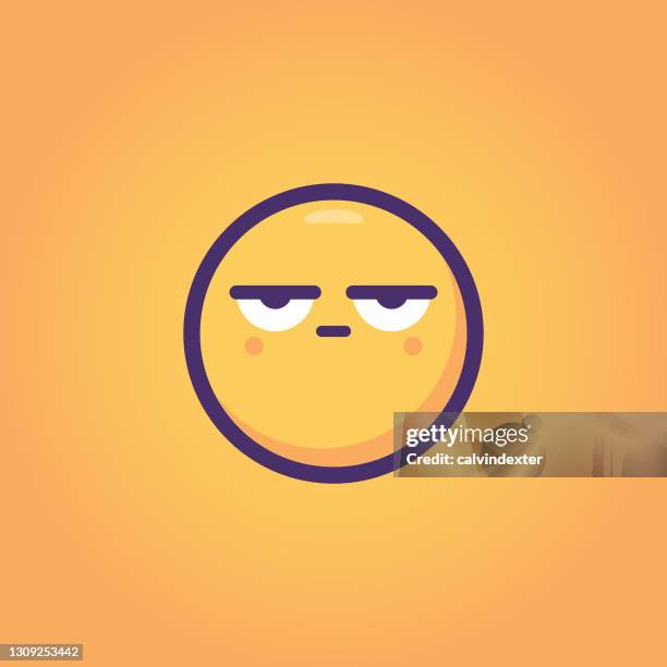 emoticon on orange background - wellness program stock illustrations