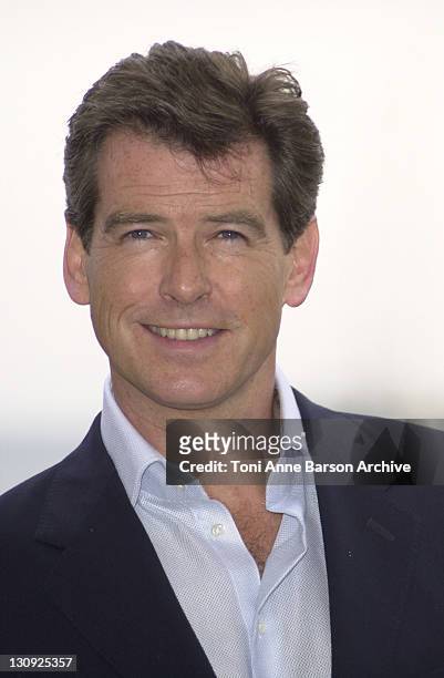 Pierce Brosnan during Cannes 2002 - James Bond - "Die Another Day" Photo Call at Noga Hilton Beach in Cannes, France.