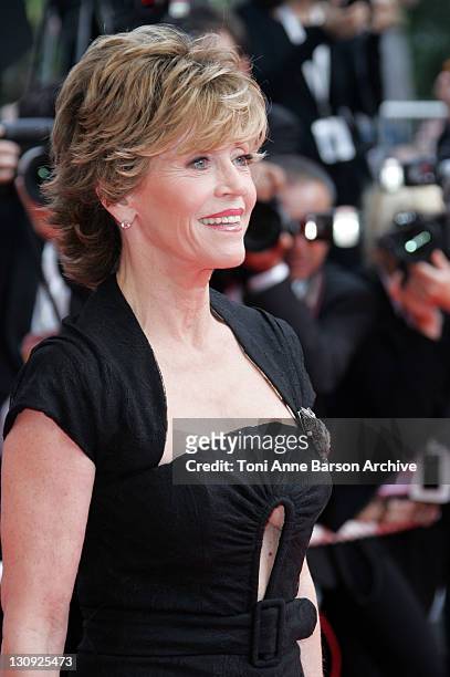 Jane Fonda during 2007 Cannes Film Festival - "Promise Me This" Premiere at Palais des Festivals in Cannes, France.