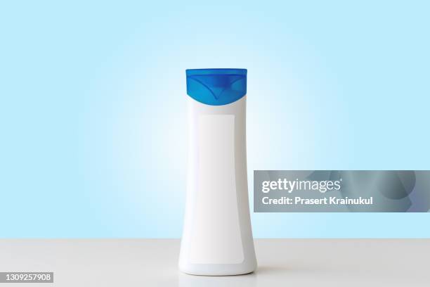 blank white shampoo or hair conditioner bottle isolated on background - shampoo bottle white background stock pictures, royalty-free photos & images