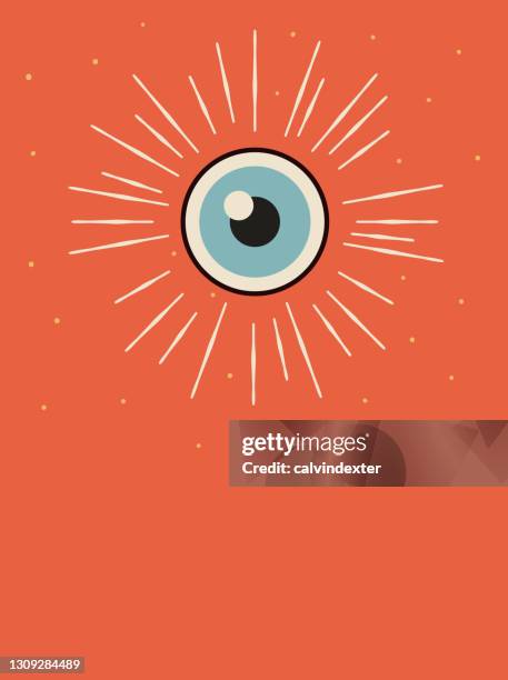 ilustraciones, imágenes clip art, dibujos animados e iconos de stock de ilustración del póster ocular - ojos abiertos