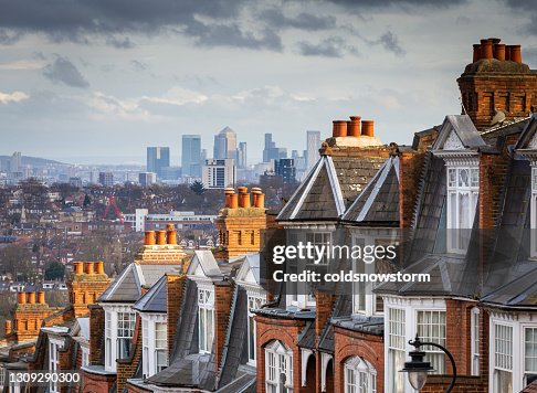 Vue à travers la ville de Londres de Muswell Hill Vue à travers la ville de Londres de Muswell Hill