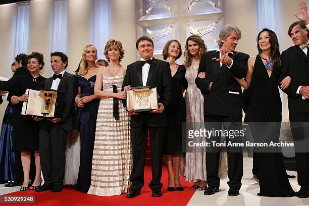 Jane Fonda and Cristian Mungiu, director - Winner of the Palme d'Or