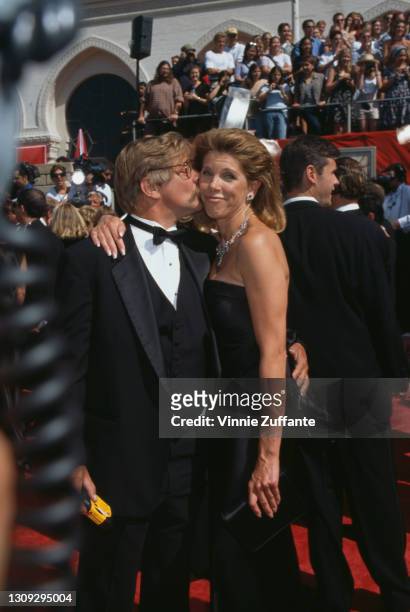 American actor and playwright Matthew Cowles and his wife, American actress and singer Christine Baranski attend the 50th Annual Primetime Emmy...