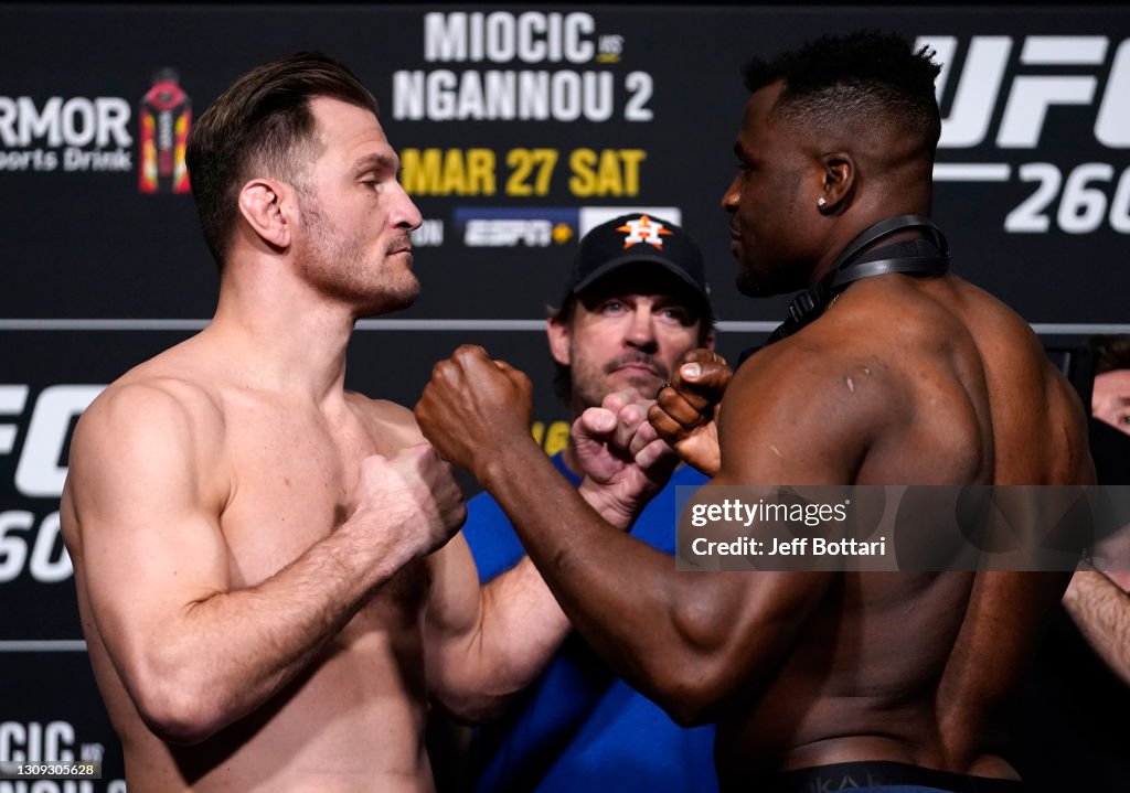 UFC 260 Miocic v Ngannou 2: Weigh-Ins