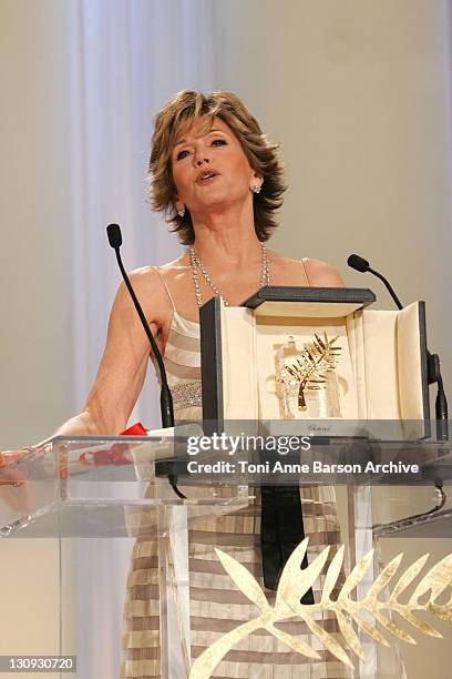 Jane Fonda during 2007 Cannes Film Festival - Palme D'Or - Ceremony at Palais des Festivals in Cannes, France.