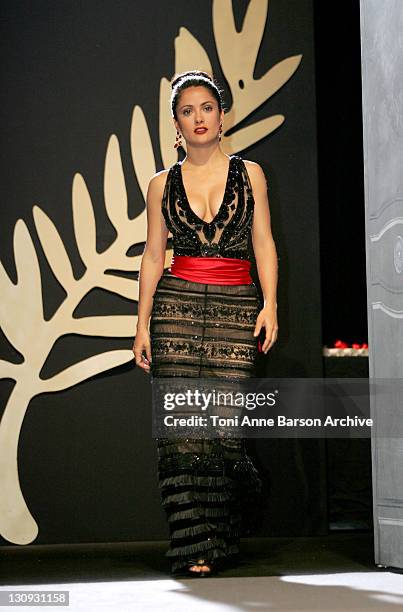 Salma Hayek during 2005 Cannes Film Festival - Cannes Awards Inside at Palais de Festival in Cannes, France.