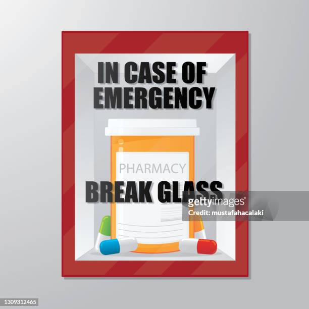 stockillustraties, clipart, cartoons en iconen met in geval van noodgeneesmiddelen - breaker box