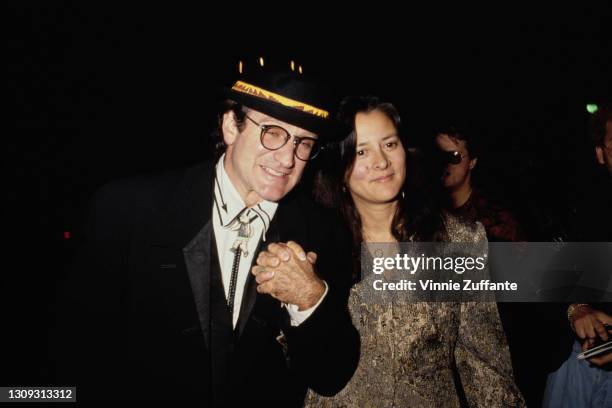 American actor and comedian Robin Williams and wife, American film producer Marsha Garces Williams attend the 6th Annual American Cinematheque Award,...
