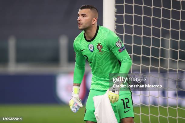 Anthony Lopes of Portugal during the FIFA World Cup 2022 Qatar qualifying match between Portugal and Azerbaijan at Allianz Stadium on March 24, 2021...