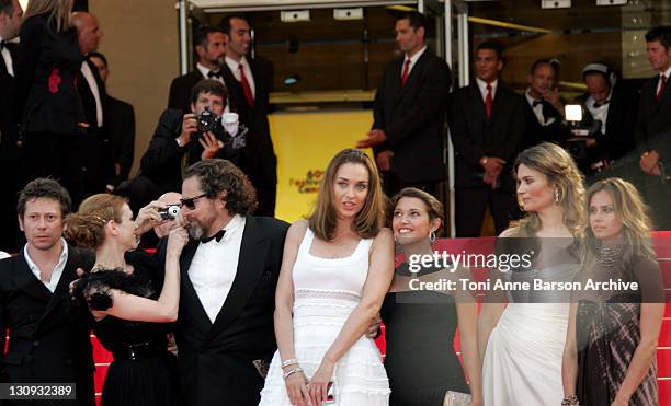 Mathieu Amalric, Marie-Josee Croze, Julian Schnabel, Olatz Lopez Garmendia, Emma de Caunes, Marina Hands and Agathe de la Fontaine