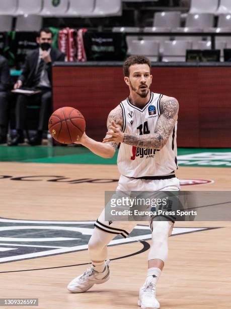 Josh Adams of Virtus Segafredo Bologna in action during the EuroCup, Quarterfinals game 2, basketball match played between Juventut Badalona and...